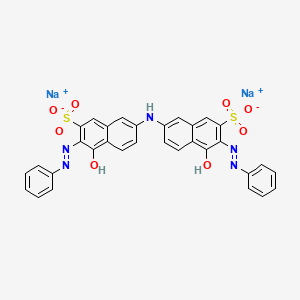 Disodium 7,7'-iminobis(4-hydroxy-3-(phenylazo)naphthalene-2-sulphonate)