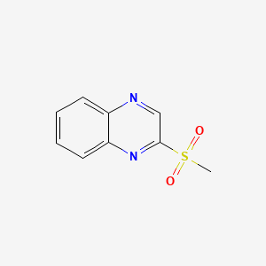 molecular formula C9H8N2O2S B1205230 Quinoxaline, 2-(methylsulfonyl)- CAS No. 16310-37-5