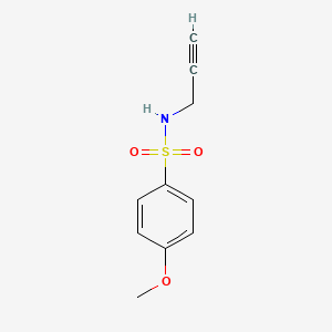 molecular formula C10H11NO3S B12052300 Benzenesulfonamide, 4-methoxy-N-2-propynyl- CAS No. 800384-35-4
