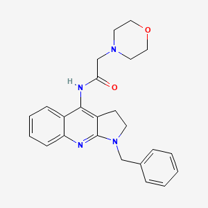 2-(4-morpholinyl)-N-[1-(phenylmethyl)-2,3-dihydropyrrolo[2,3-b]quinolin-4-yl]acetamide