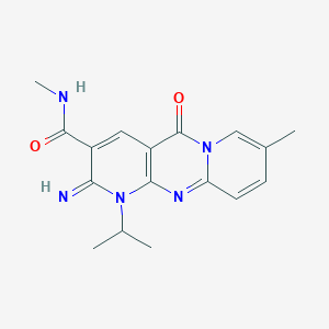 2-imino-N,8-dimethyl-5-oxo-1-propan-2-yl-3-dipyrido[1,2-d:3',4'-f]pyrimidinecarboxamide