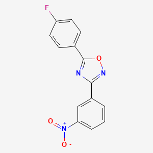 5-(4-Fluorophenyl)-3-(3-nitrophenyl)-1,2,4-oxadiazole