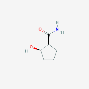 molecular formula C6H11NO2 B12052439 (1S,2R)-2-hydroxycyclopentanecarboxamide 