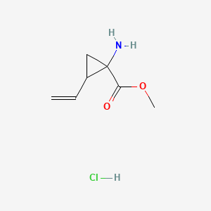 molecular formula C7H12ClNO2 B12052460 Methyl 1-amino-2-vinylcyclopropanecarboxylate hydrochloride CAS No. 1185307-84-9