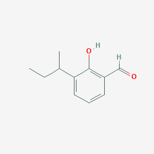 molecular formula C11H14O2 B12052509 Benzaldehyde, 2-hydroxy-3-(1-methylpropyl)- CAS No. 83816-54-0