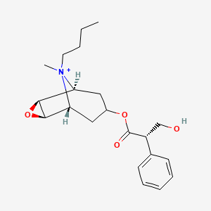 molecular formula C21H30NO4+ B1205263 Butylscopolamine CAS No. 7182-53-8