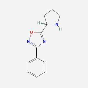 molecular formula C12H13N3O B12052667 (S)-3-phenyl-5-(pyrrolidin-2-yl)-1,2,4-oxadiazole 