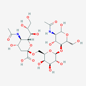 molecular formula C25H42N2O19 B12052689 6-Sialyl-N-acetyllactosamine CAS No. 78969-47-8