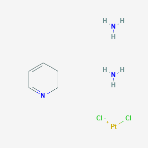 molecular formula C5H11Cl2N3Pt B12052736 azane;chloroplatinum(1+);pyridine;chloride 