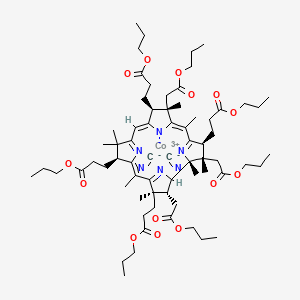 molecular formula C68H101CoN6O14 B12052754 Dicyanocobyrinic acid heptapropyl ester 