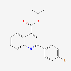 molecular formula C19H16BrNO2 B12052844 Isopropyl 2-(4-bromophenyl)-4-quinolinecarboxylate CAS No. 356087-00-8
