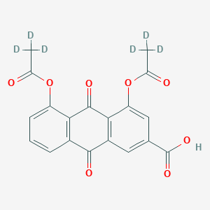 molecular formula C19H12O8 B12052850 Diacerein-d6 