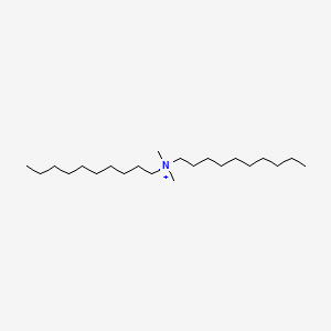 molecular formula C22H48N+ B1205313 didecyl(dimethyl)azanium bromide CAS No. 20256-56-8