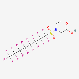 molecular formula C8F17SO2N(C2H5)CH2COOH<br>C12H8F17NO4S B1205315 N-Ethyl-N-[(heptadecafluorooctyl)sulphonyl]glycine CAS No. 2991-50-6