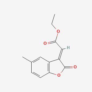 molecular formula C13H12O4 B12053155 Ethyl (E)-2-(5-methyl-2-oxobenzofuran-3(2H)-ylidene)acetate CAS No. 1440545-29-8