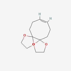 molecular formula C12H18O4 B12053198 (13Z)-1,4,7,10-tetraoxadispiro[4.0.46.65]hexadec-13-ene CAS No. 35356-81-1