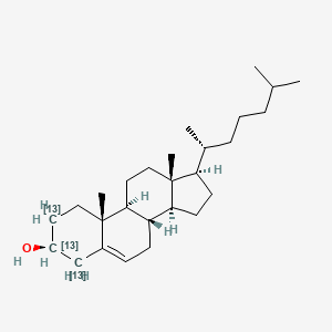 molecular formula C27H46O B12053206 Cholesterol-13C3 
