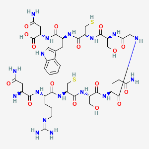 molecular formula C44H67N17O16S2 B12053267 H-Asn-arg-cys-ser-gln-gly-ser-cys-trp-asn-oh,(disulfide bond) 
