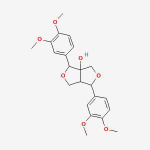 molecular formula C22H26O7 B1205327 Gmelinol CAS No. 469-28-3