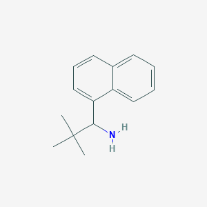 molecular formula C15H19N B12053295 (S)-2,2-Dimethyl-1-(1-naphthyl)propylamine CAS No. 324034-56-2