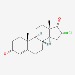 molecular formula C19H25ClO2 B1205330 16beta-Chloroandrost-4-ene-3,17-dione CAS No. 6298-20-0