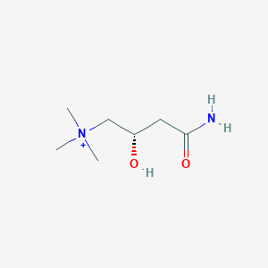 molecular formula C7H17N2O2+ B1205333 (S)-carnitinamide 