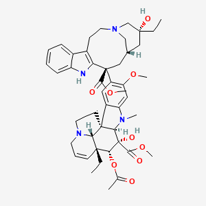 molecular formula C46H58N4O9 B1205338 Leurosidine 