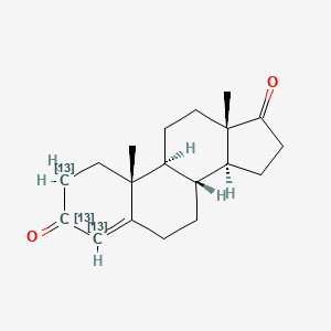 molecular formula C19H26O2 B12053422 4-Androstene-3,17-Dione (2,3,4-13C3) 