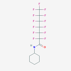 molecular formula C13H12F13NO B12053447 N-cyclohexyl-2,2,3,3,4,4,5,5,6,6,7,7,7-tridecafluoroheptanamide CAS No. 73602-45-6
