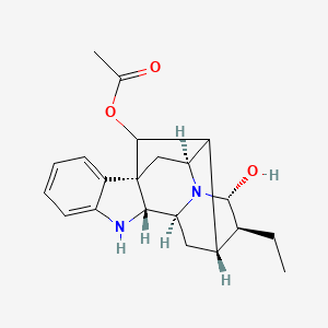 molecular formula C21H26N2O3 B1205346 17-O-Acetylnorajmaline 