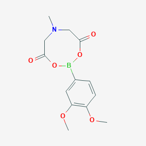 molecular formula C13H16BNO6 B12053469 2-(3,4-dimethoxyphenyl)-6-methyl-1,3,6,2-dioxazaborocane-4,8-dione 