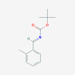 molecular formula C13H17NO2 B12053559 tert-Butyl N-[(2-methylphenyl)methylene]carbamate 
