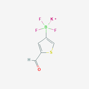 molecular formula C5H3BF3KOS B12053563 Potassium 5-formylthiophen-3-yltrifluoroborate CAS No. 907604-61-9