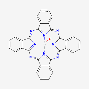 molecular formula C32H16N8OTi B12053589 Titanyl Phthalocyanine (purified by sublimation) 