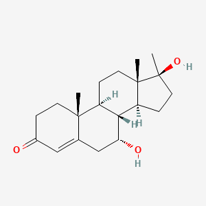 molecular formula C20H30O3 B1205361 7alpha,17beta-Dihydroxy-17alpha-methylandrost-4-en-3-one CAS No. 972-50-9