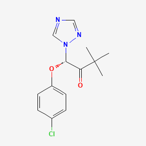 B1205366 (1S)-1-(4-chlorophenoxy)-3,3-dimethyl-1-(1,2,4-triazol-1-yl)butan-2-one CAS No. 89497-67-6