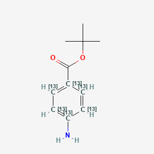 molecular formula C11H15NO2 B12053671 tert-Butyl 4-aminobenzoate-13C6 