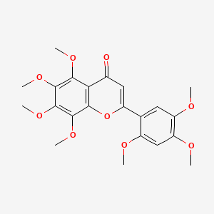 molecular formula C22H24O9 B1205368 Agecorynin C CAS No. 70460-31-0