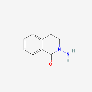 molecular formula C9H10N2O B1205373 2-Amino-3,4-dihydroisoquinolin-1(2H)-one CAS No. 39113-01-4