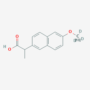molecular formula C14H14O3 B12053740 2-[6-(trideuterio(113C)methoxy)naphthalen-2-yl]propanoic acid 