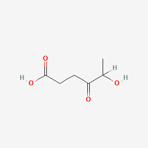 molecular formula C6H10O4 B1205379 5-Hydroxy-4-oxohexanoic acid CAS No. 7303-37-9