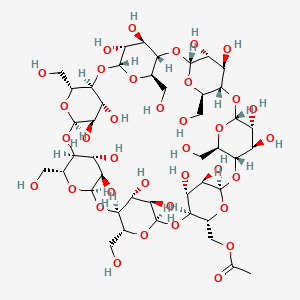 molecular formula C44H72O36 B12053815 beta-Cyclodextrin, 6A-acetate CAS No. 131991-46-3