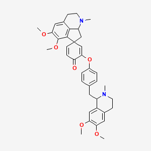 molecular formula C38H42N2O6 B1205383 Pakistanamine CAS No. 36506-66-8