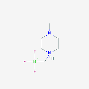 molecular formula C6H14BF3N2 B12053888 Trifluoro((4-methylpiperazin-1-ium-1-yl)methyl)borate CAS No. 1268340-98-2