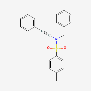 molecular formula C22H19NO2S B12053902 4-methyl-N-(2-phenylethynyl)-N-(phenylmethyl)-benzenesulfonamide 