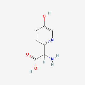 molecular formula C7H8N2O3 B1205392 5-Hydroxy-2-pyridylglycine CAS No. 108158-20-9