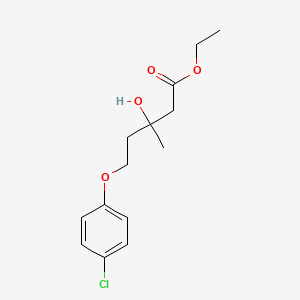 Ethyl-(p-chlorophenoxy)-3-hydroxy-3-methylpentanoate