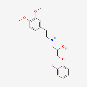 3-(2-Iodophenoxy)-1-((3,4-dimethoxyphenylethyl)amino)propan-2-ol