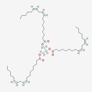 molecular formula C57H98O6 B12053975 Glycerol Trilinoleate-d5 