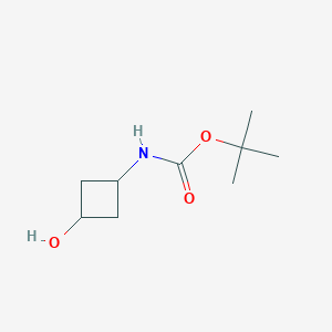 molecular formula C9H17NO3 B012054 Tert-butyl 3-hydroxycyclobutylcarbamate CAS No. 389890-42-0